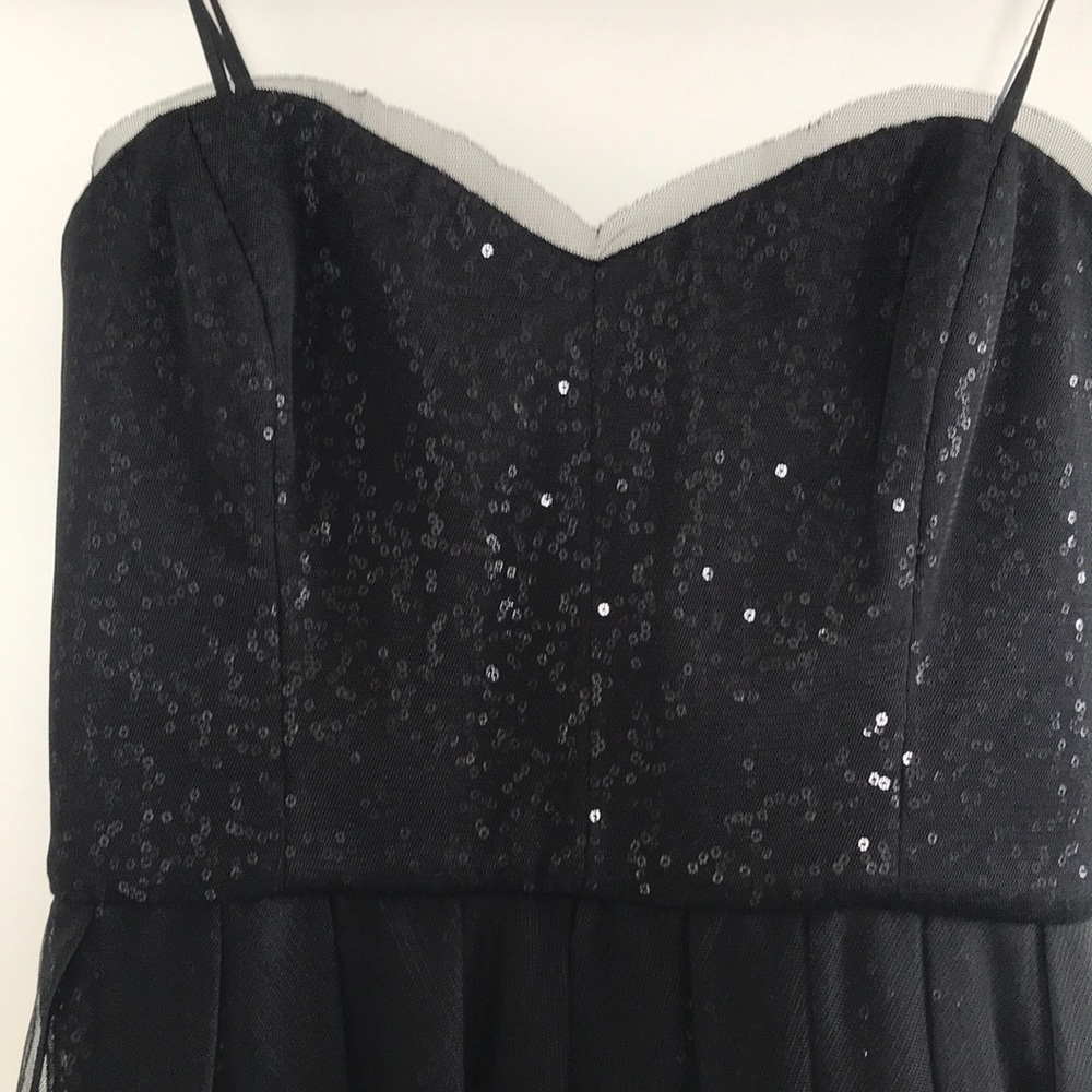 NWOT Max & Cleo Black Sequin KATHY Dress Size 4